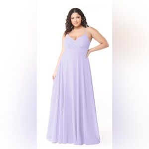 Azazie Avelina Bridesmaid Dress in Lilac Size 18